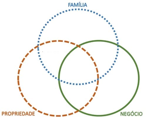 Como se definem os 3 círculos na sua família empresária?